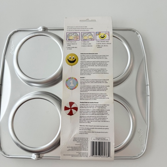 NWT Wilton 4 Cookie Pops Pan - Picture 6 of 9